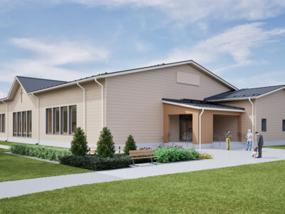 Ilmajoen seurakuntakeskus_ulkokuva1_lopullinen_Arkkitehtitoimisto Paloranta Oy