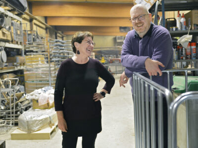 Yrittäjien puheenjohtajat Tarja Pienimäki ja Jussi Eväsoja