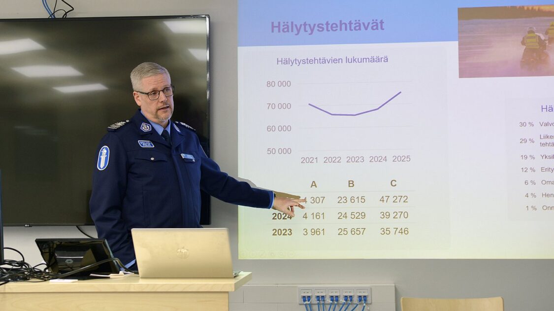 Poliisin mediatilaisuus 28012026 poliisipäällikkö Jarkko Lehtinen