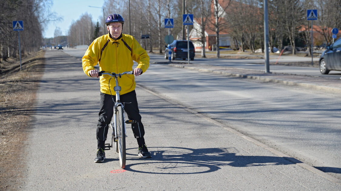 Kari Koskimäki reitin mittaus